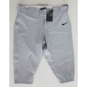 Nike Team CD8185 052 Women's Sz M Gray 3/4 Softball Game Practice Pants $80